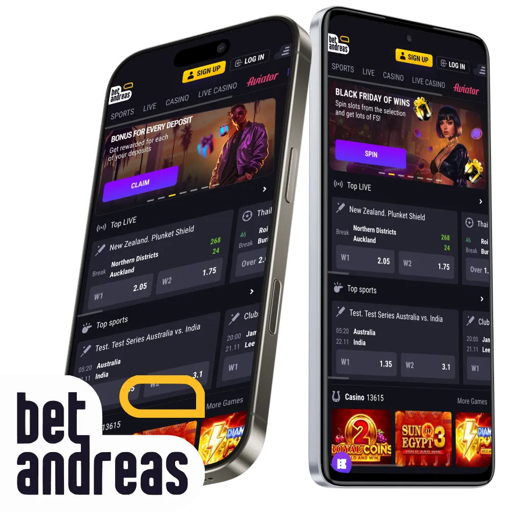 Betandreas application